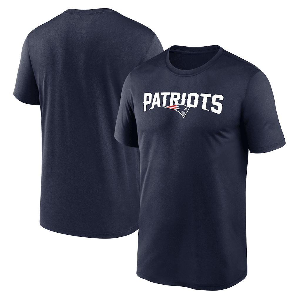 New England Patriots Primetime Legend Wordmark T-Shirt - Navy