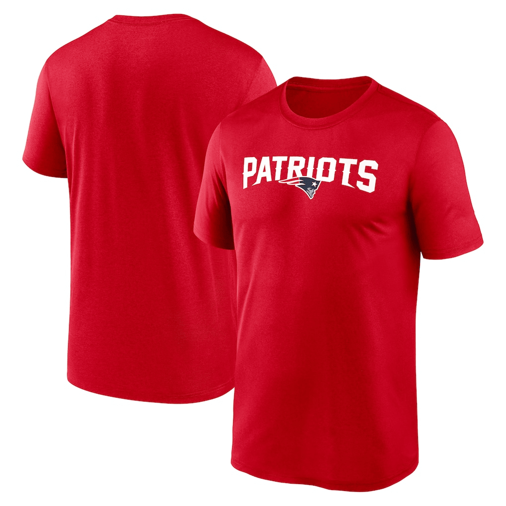 New England Patriots Primetime Legend Wordmark T-Shirt - Red