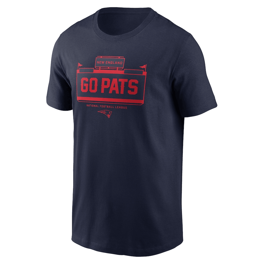 New England Patriots Primetime Local Essential T-Shirt - Navy