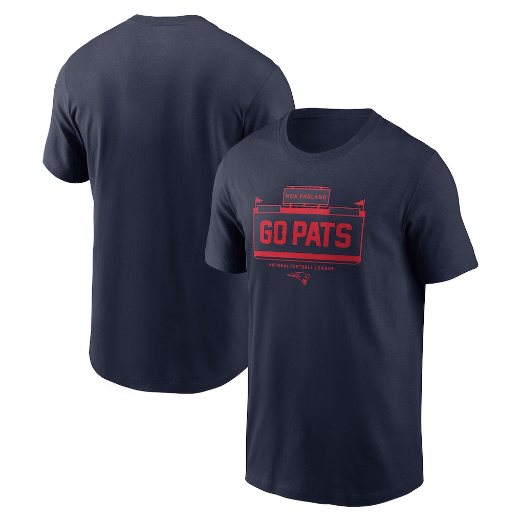 New England Patriots Primetime Local Essential T-Shirt - Navy