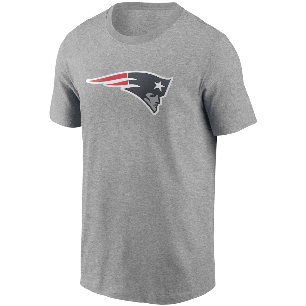 New England Patriots Primetime Legend Logo T-Shirt - Heather Gray