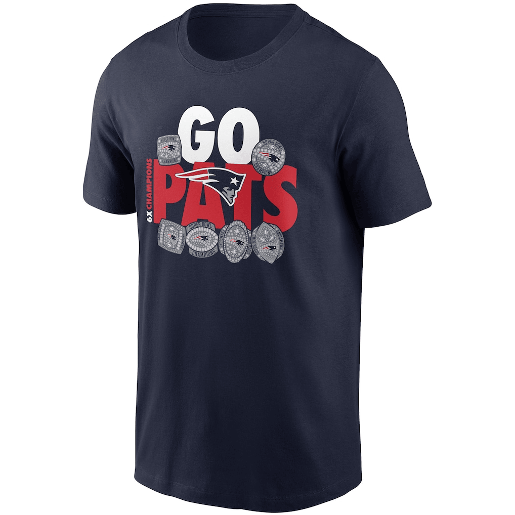 New England Patriots Hometown Collection 6x T-Shirt - Navy