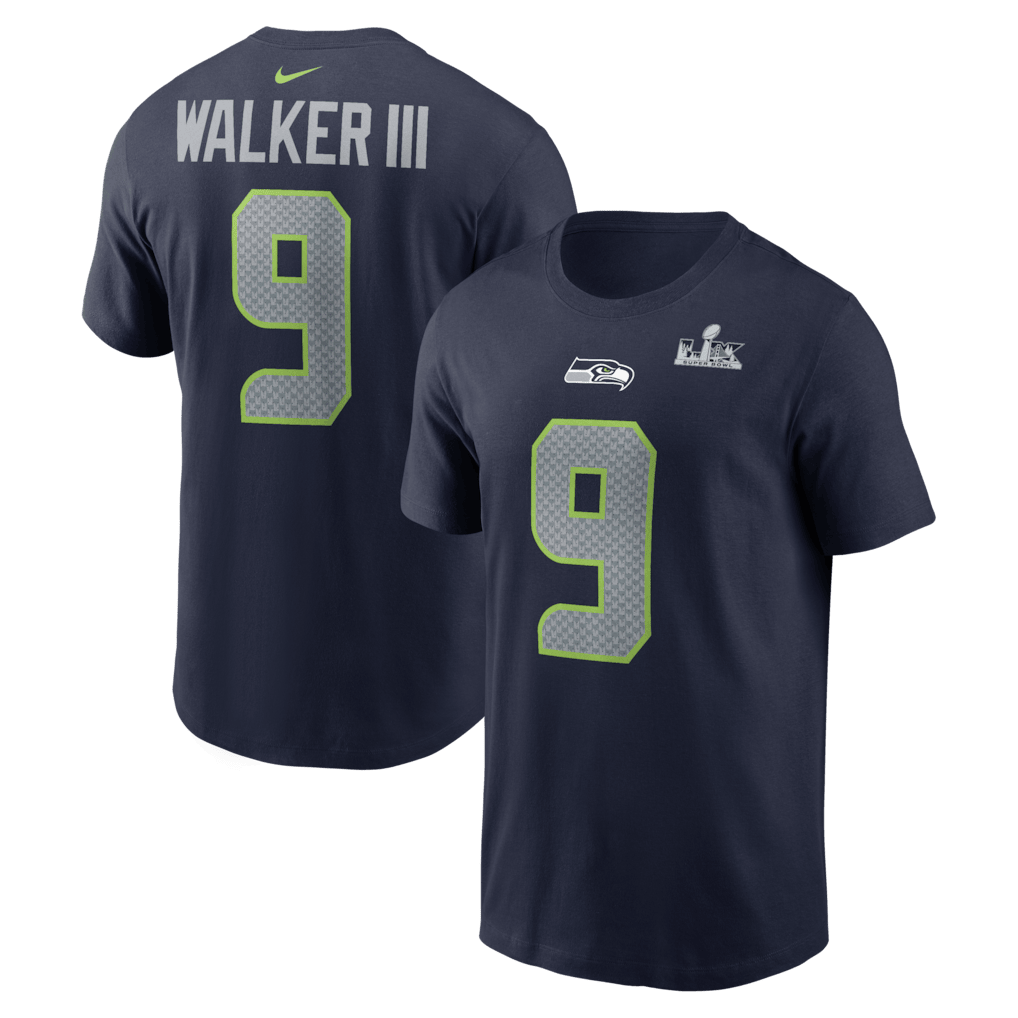 Kenneth Walker III Seattle Seahawks Super Bowl LX Player T-Shirt - Navy