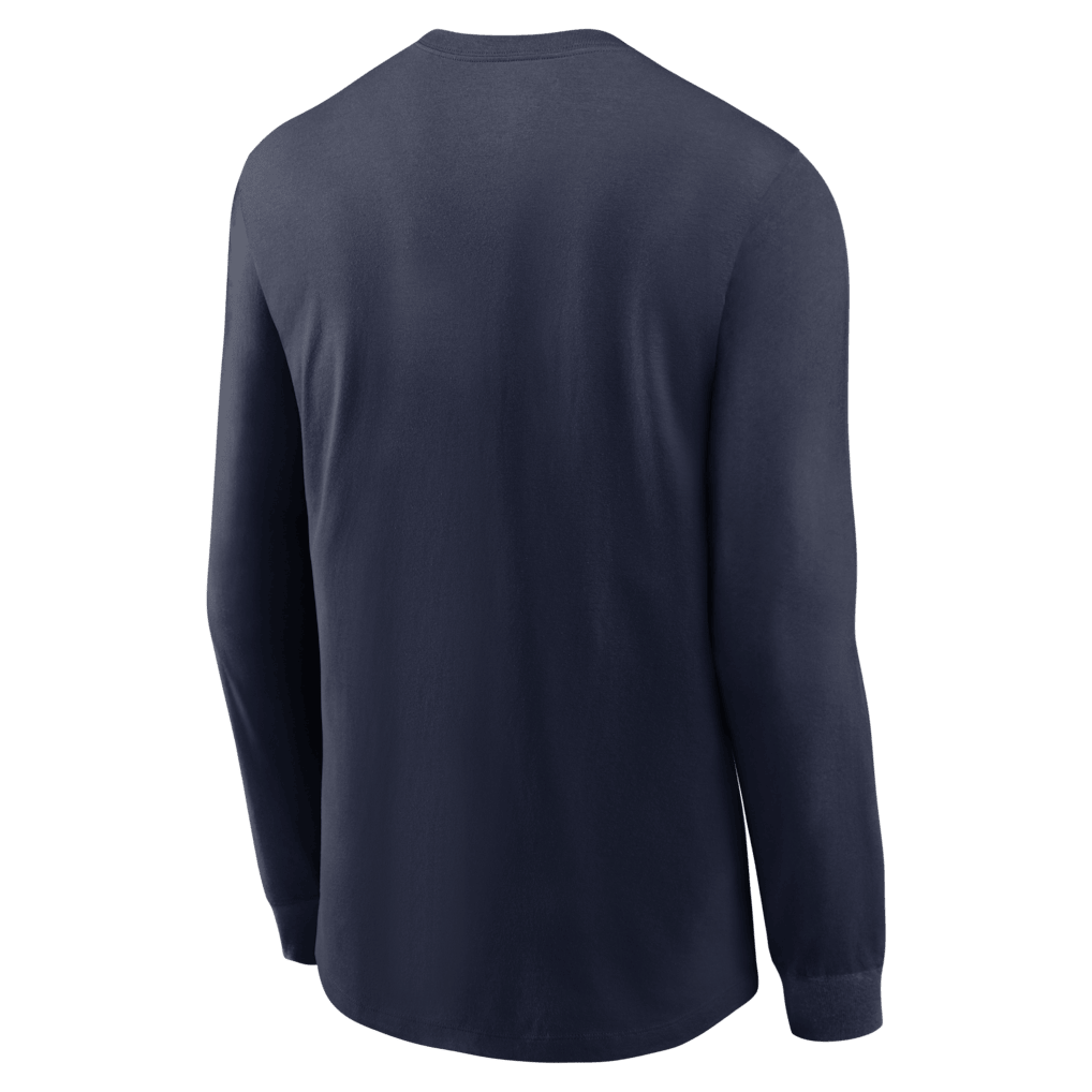 New England Patriots 2025 AFC Champions Glory Shield Long Sleeve T-Shirt - Navy