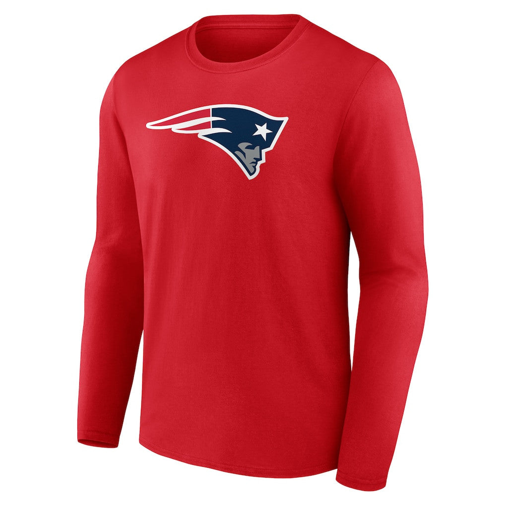 New England Patriots Primary Logo Long Sleeve T-Shirt - Red