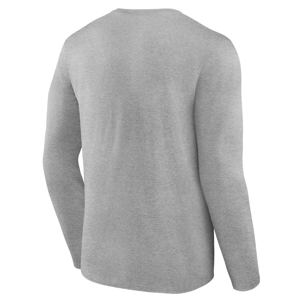 New England Patriots Primary Team Logo Long Sleeve T-Shirt - Heather Gray