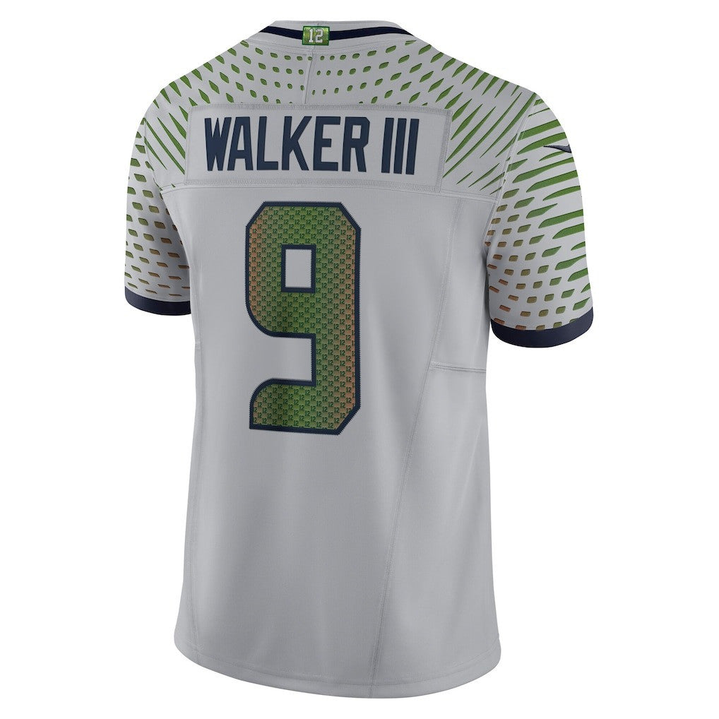 Kenneth Walker III 9 Seattle Seahawks Super Bowl LX Fan-Favorite Playmaker Jersey – Grey