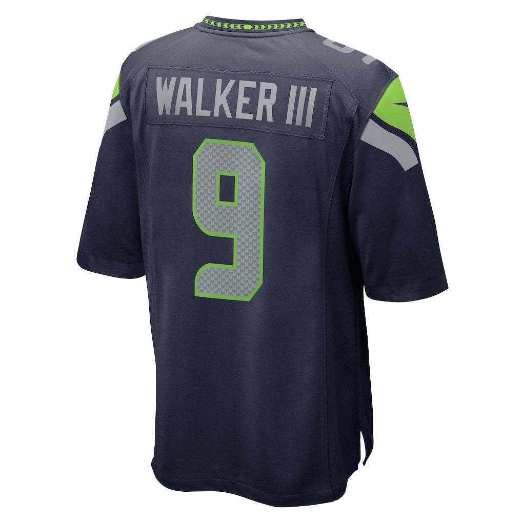 Kenneth Walker III 9 Seattle Seahawks Super Bowl LX Electric Run Threat Jersey – Navy