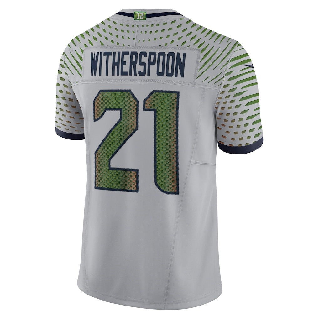 Devon Witherspoon 21 Seattle Seahawks Super Bowl LX Breakaway Speed Jersey – Grey