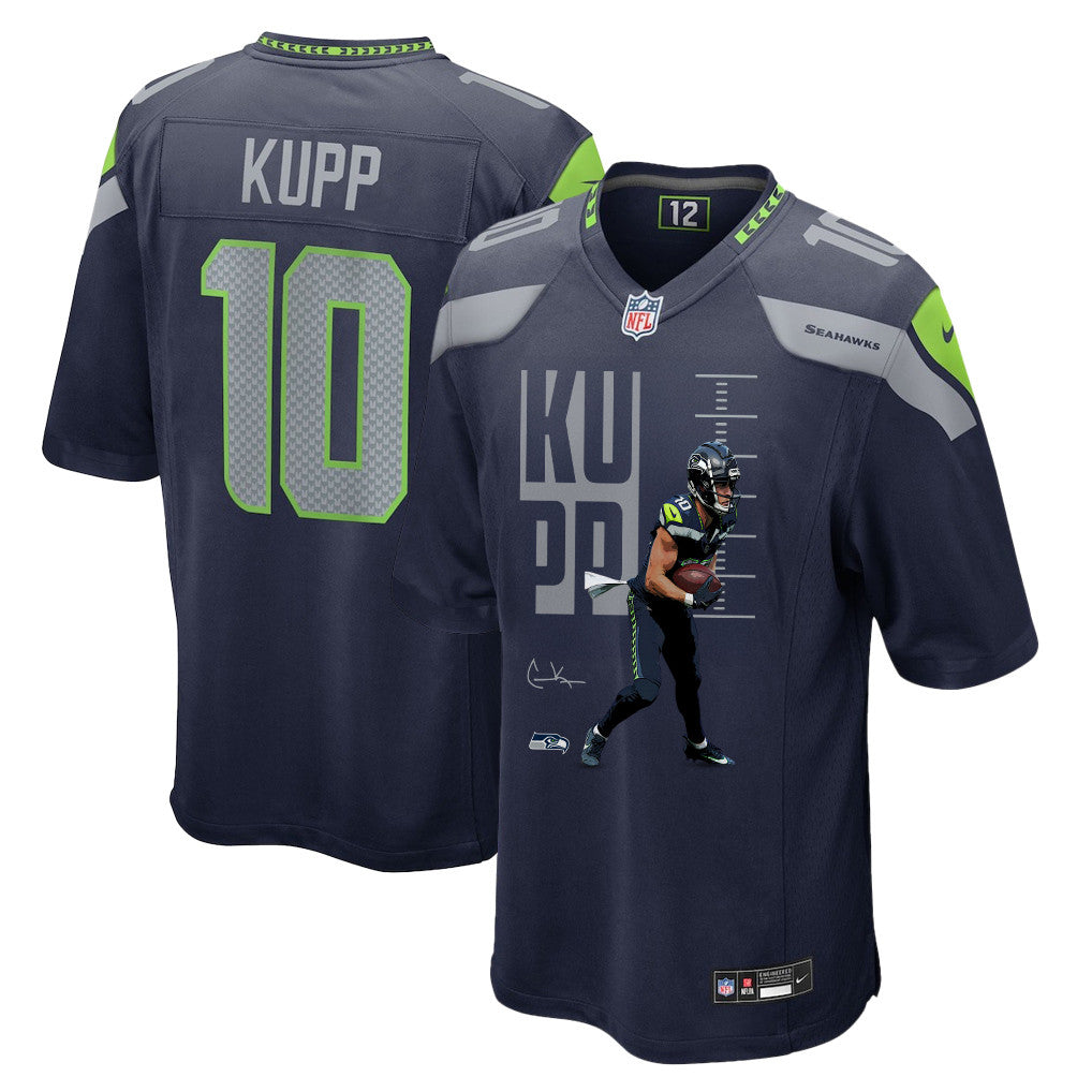 Cooper Kupp 10 Seattle Seahawks Super Bowl LX Breakaway Speed Jersey – Navy