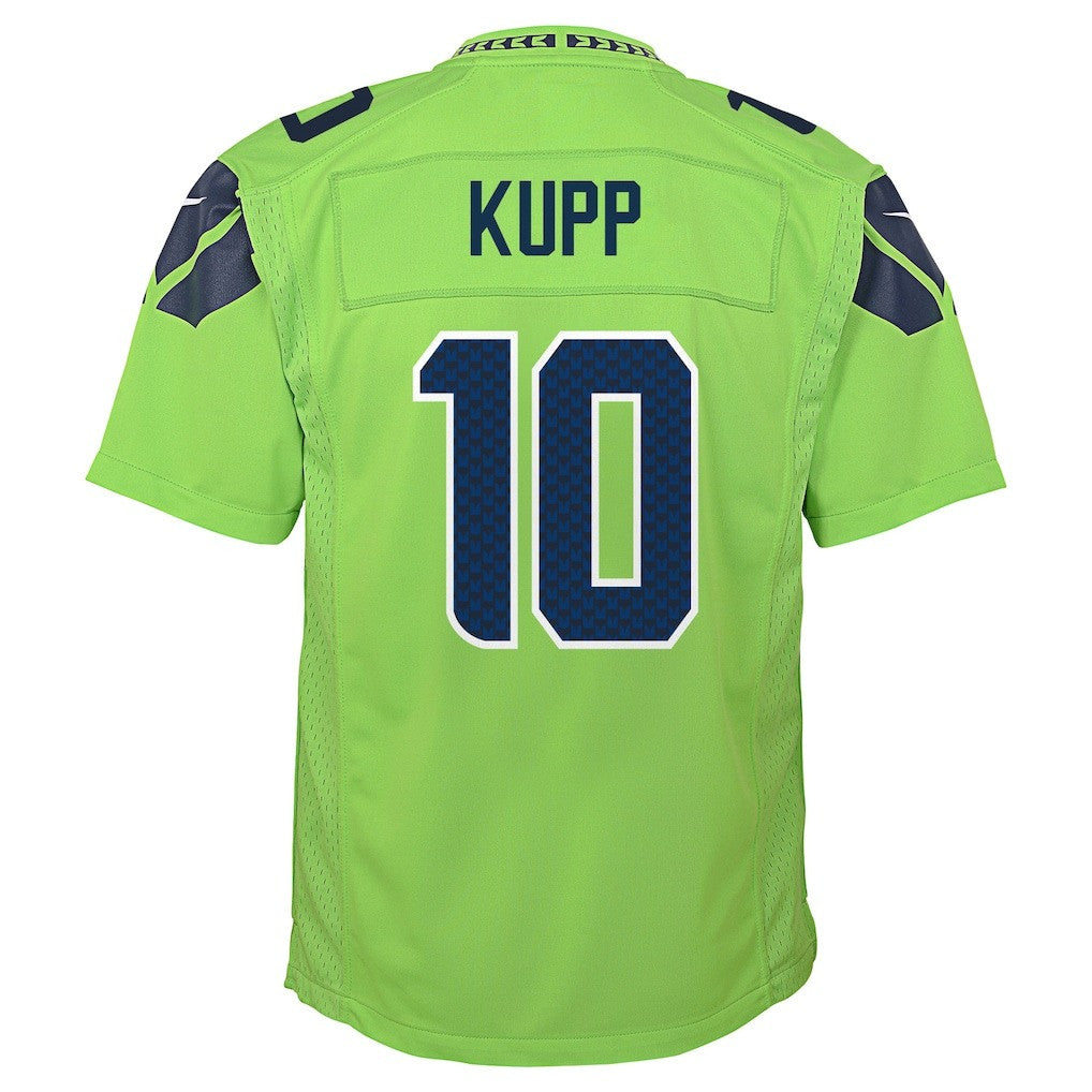 Cooper Kupp 10 Seattle Seahawks Super Bowl LX Dominant Playmaker YOUTH Game Jersey – Green