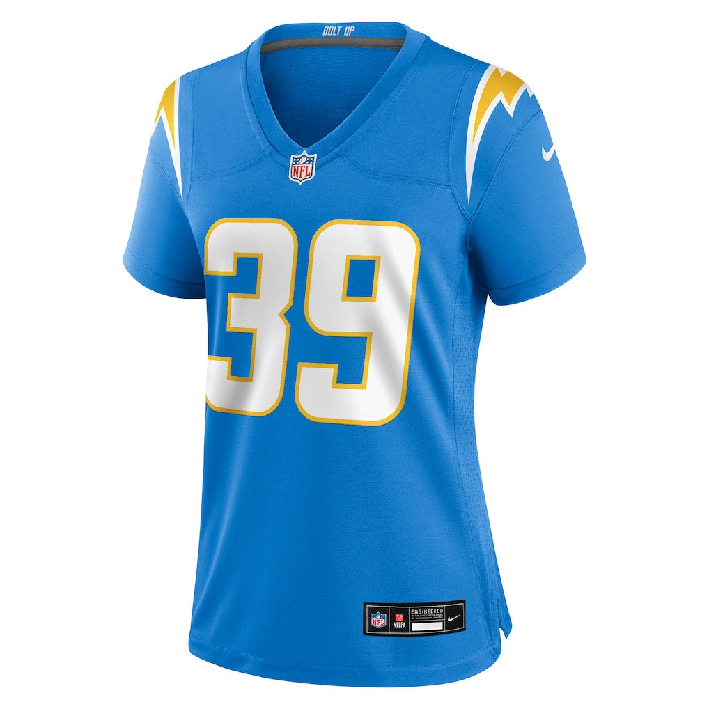Eric Rogers 39 Los Angeles Chargers Women's Game Jersey - Powder Blue