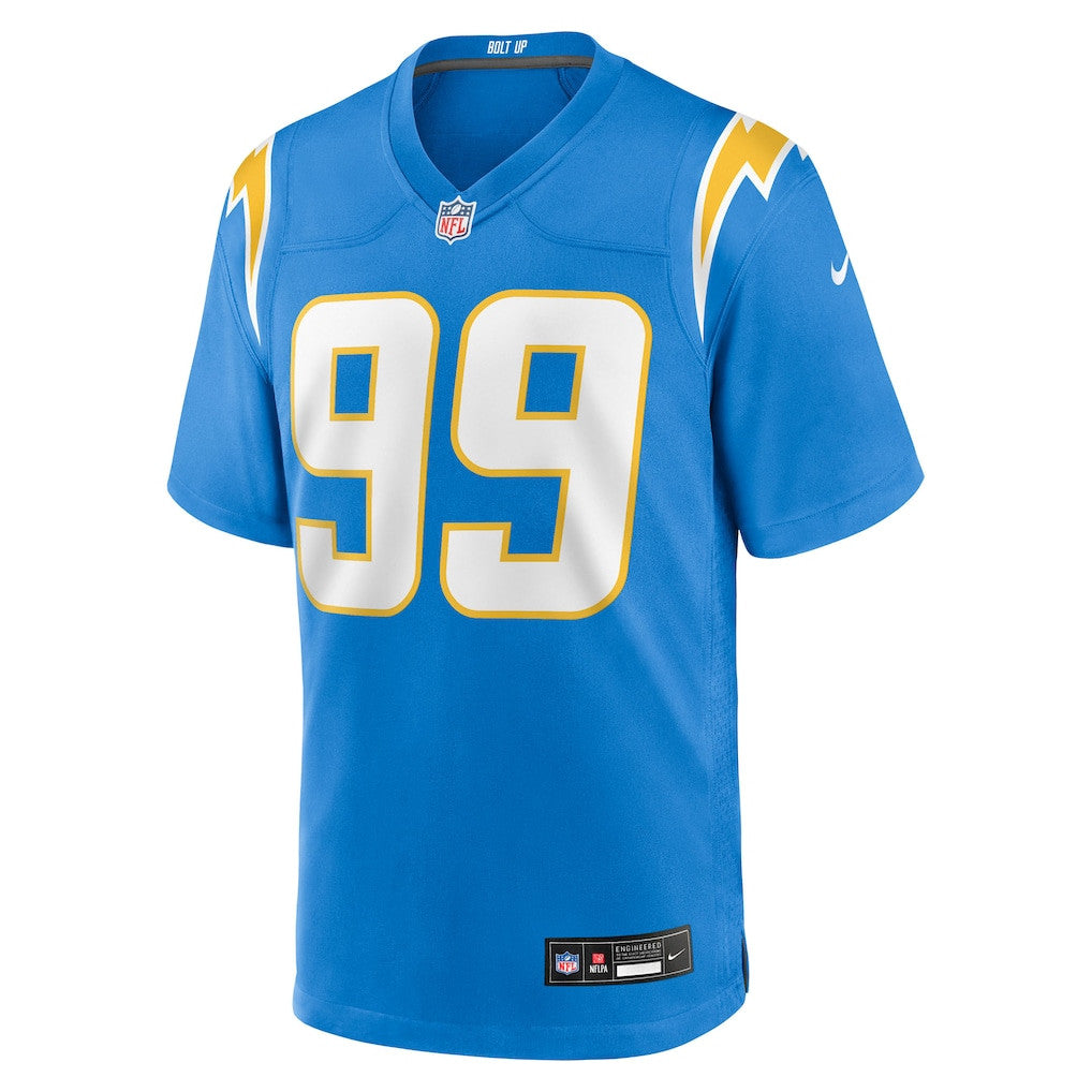 Jamaree Caldwell 99 Los Angeles Chargers Team Game Men Jersey - Powder Blue