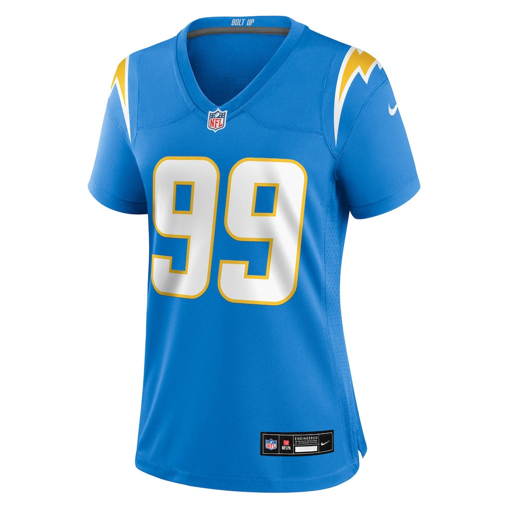 Jamaree Caldwell 99 Los Angeles Chargers Women's Team Game Jersey - Powder Blue