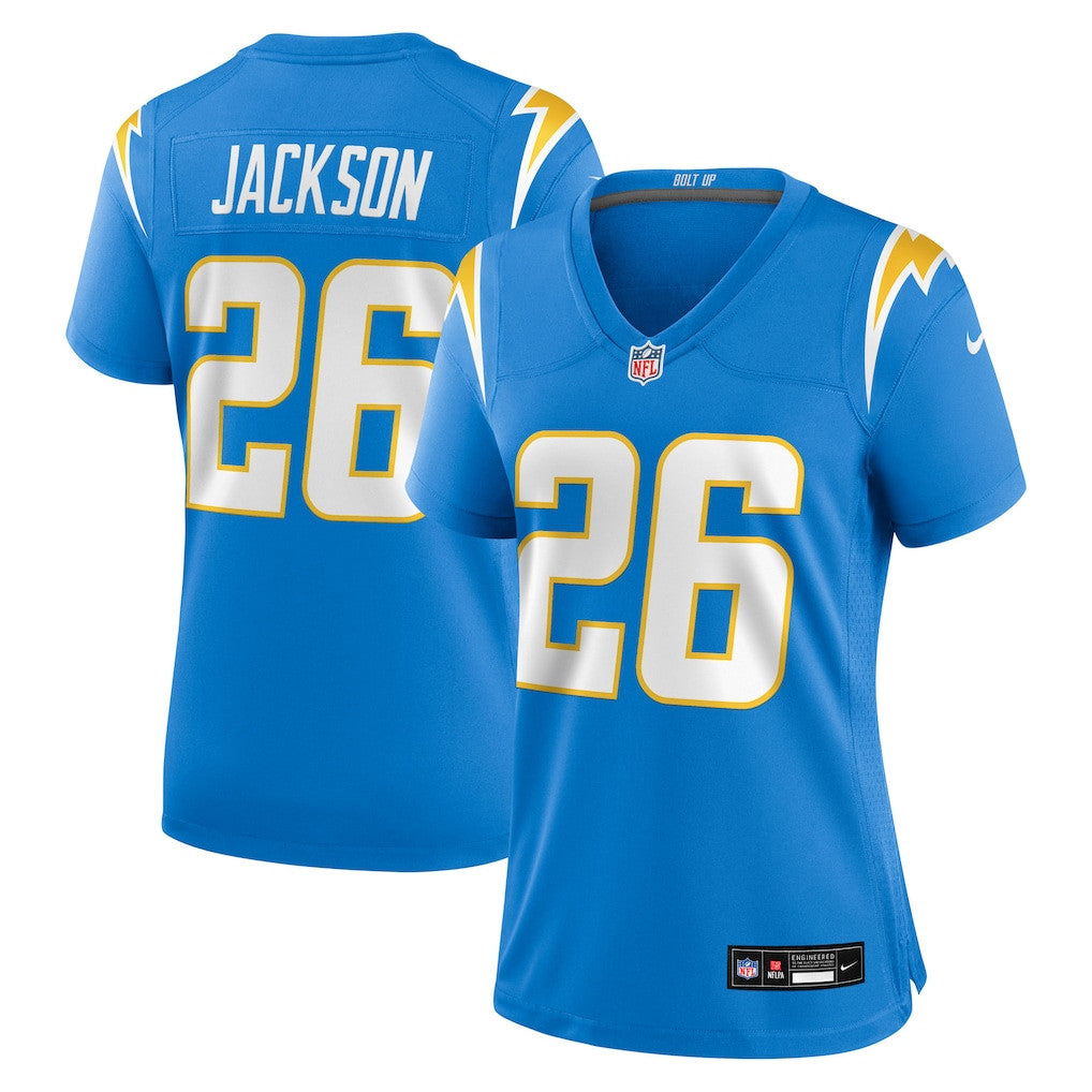 Donte Jackson 26 Los Angeles Chargers Women's Team Game Jersey - Powder Blue