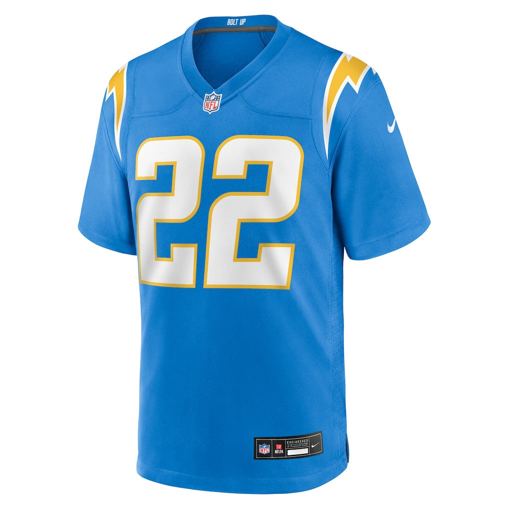 Najee Harris 22 Los Angeles Chargers Team Game Men Jersey - Powder Blue