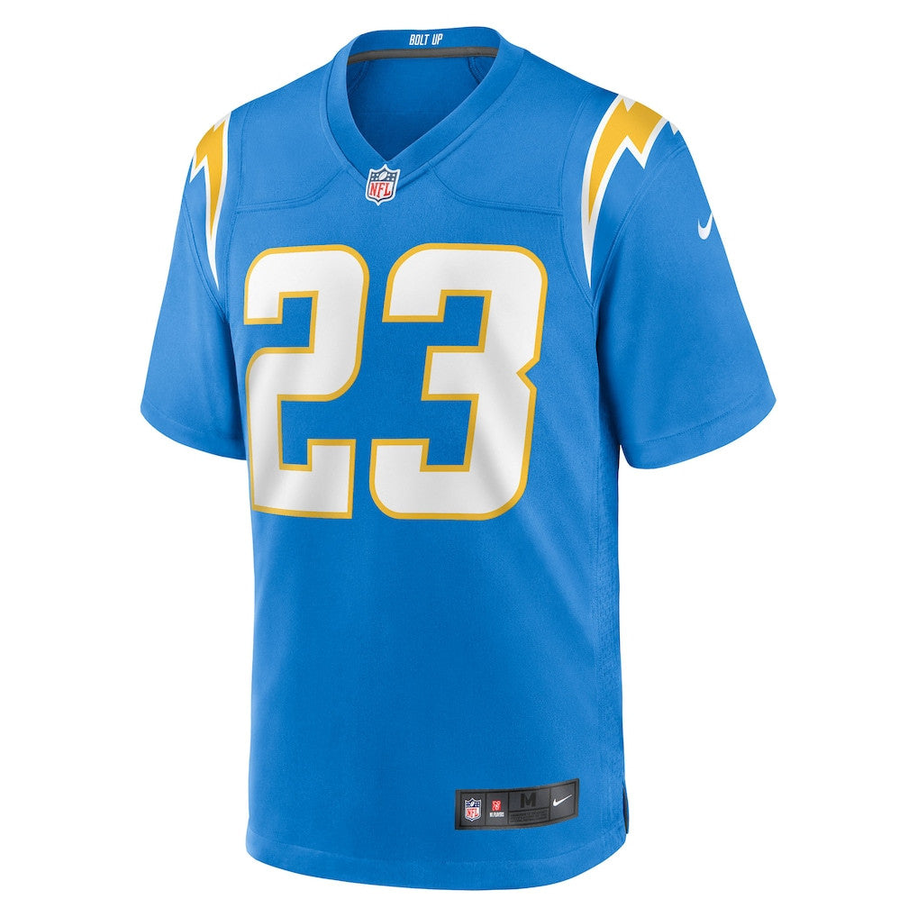 Tony Jefferson 23 Los Angeles Chargers Team Game Men Jersey - Powder Blue