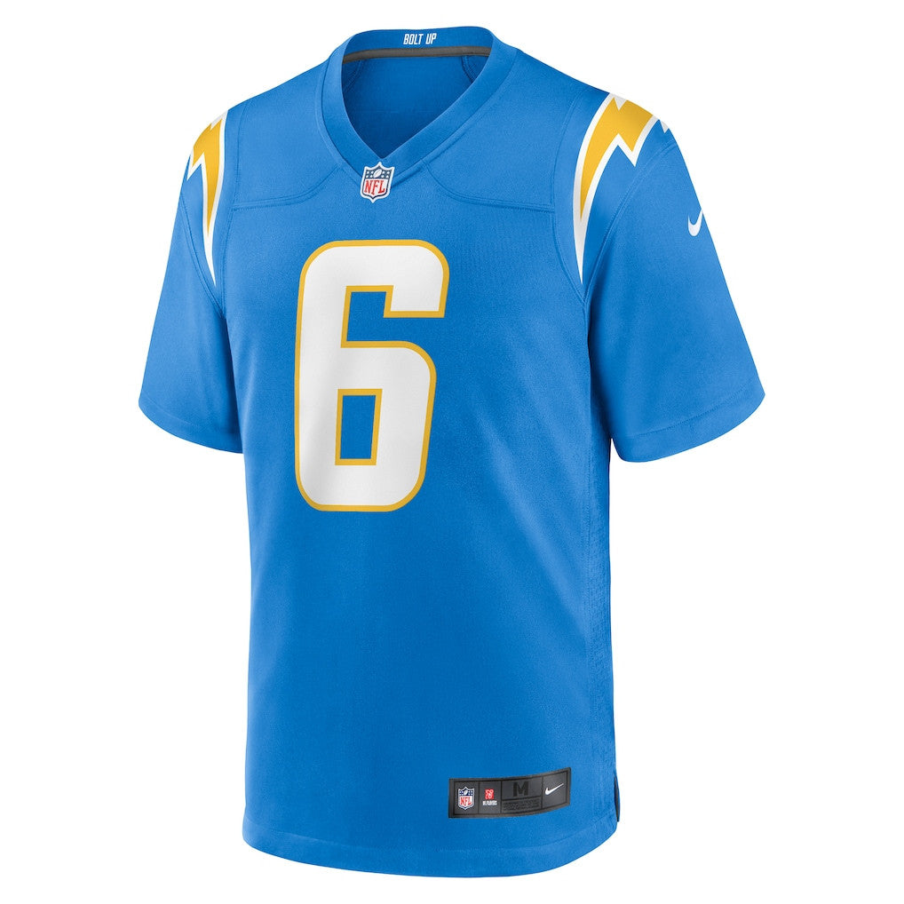 Denzel Perryman 6 Los Angeles Chargers Team Game Men Jersey - Powder Blue
