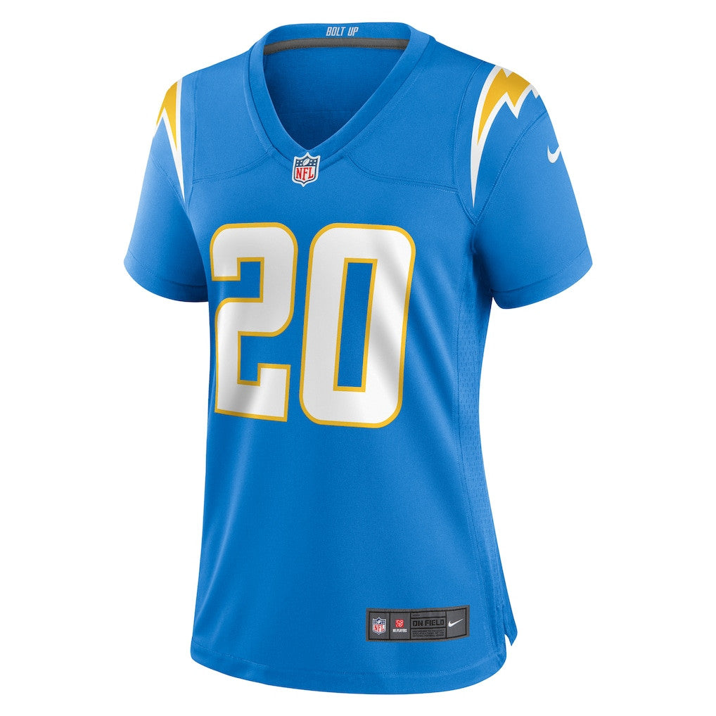 Cam Hart 20 Los Angeles Chargers Women's Team Game Jersey - Powder Blue