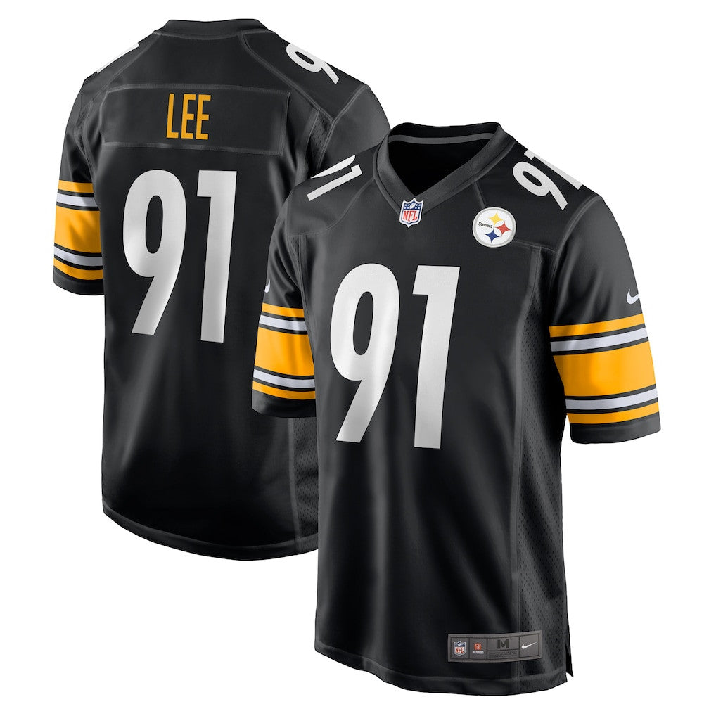 Logan Lee 91 Pittsburgh Steelers Team Game Men Jersey - Black