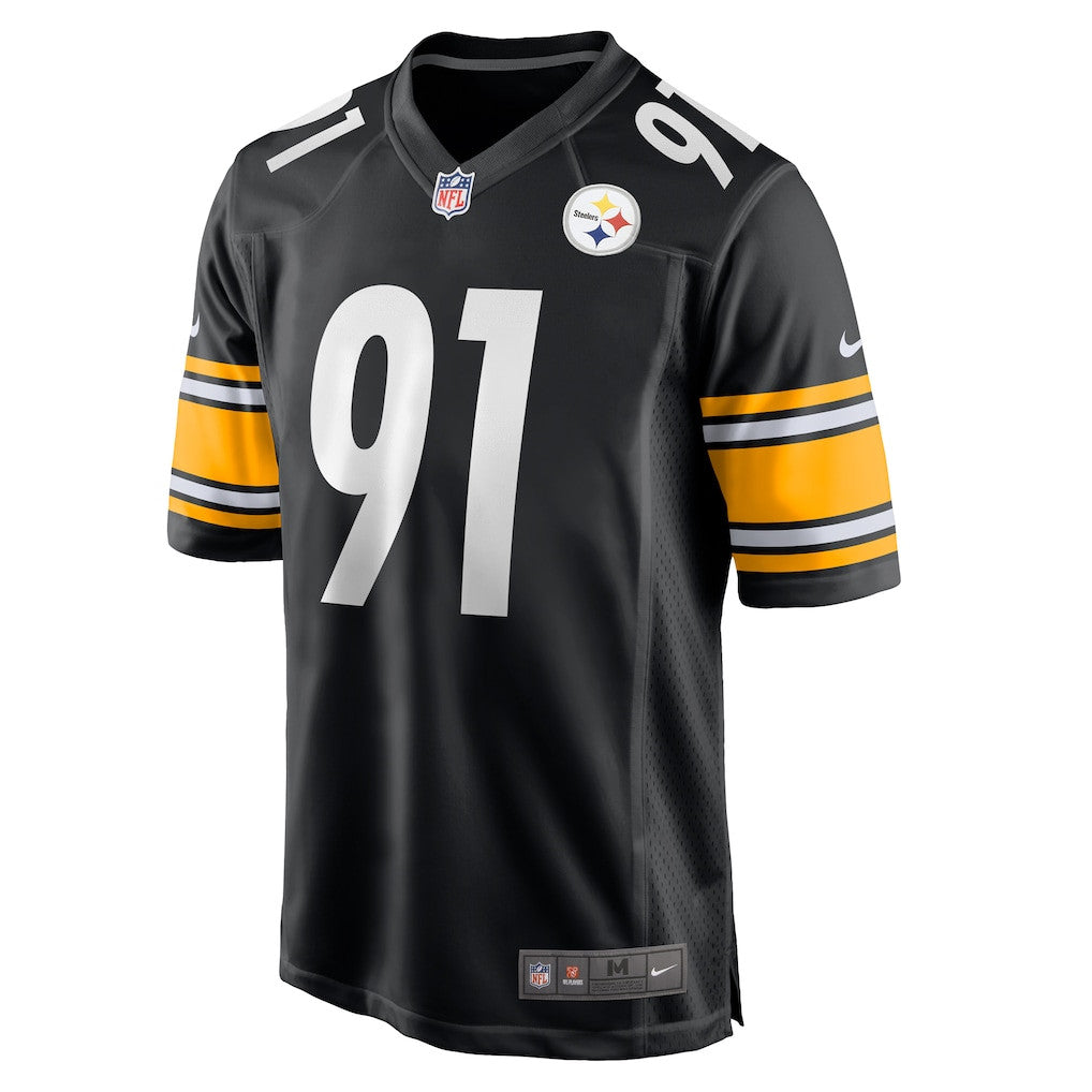 Logan Lee 91 Pittsburgh Steelers Team Game Men Jersey - Black