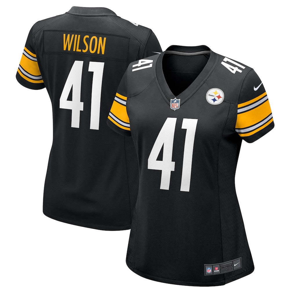 Payton Wilson 41 Pittsburgh Steelers Women's Team Game Jersey - Black