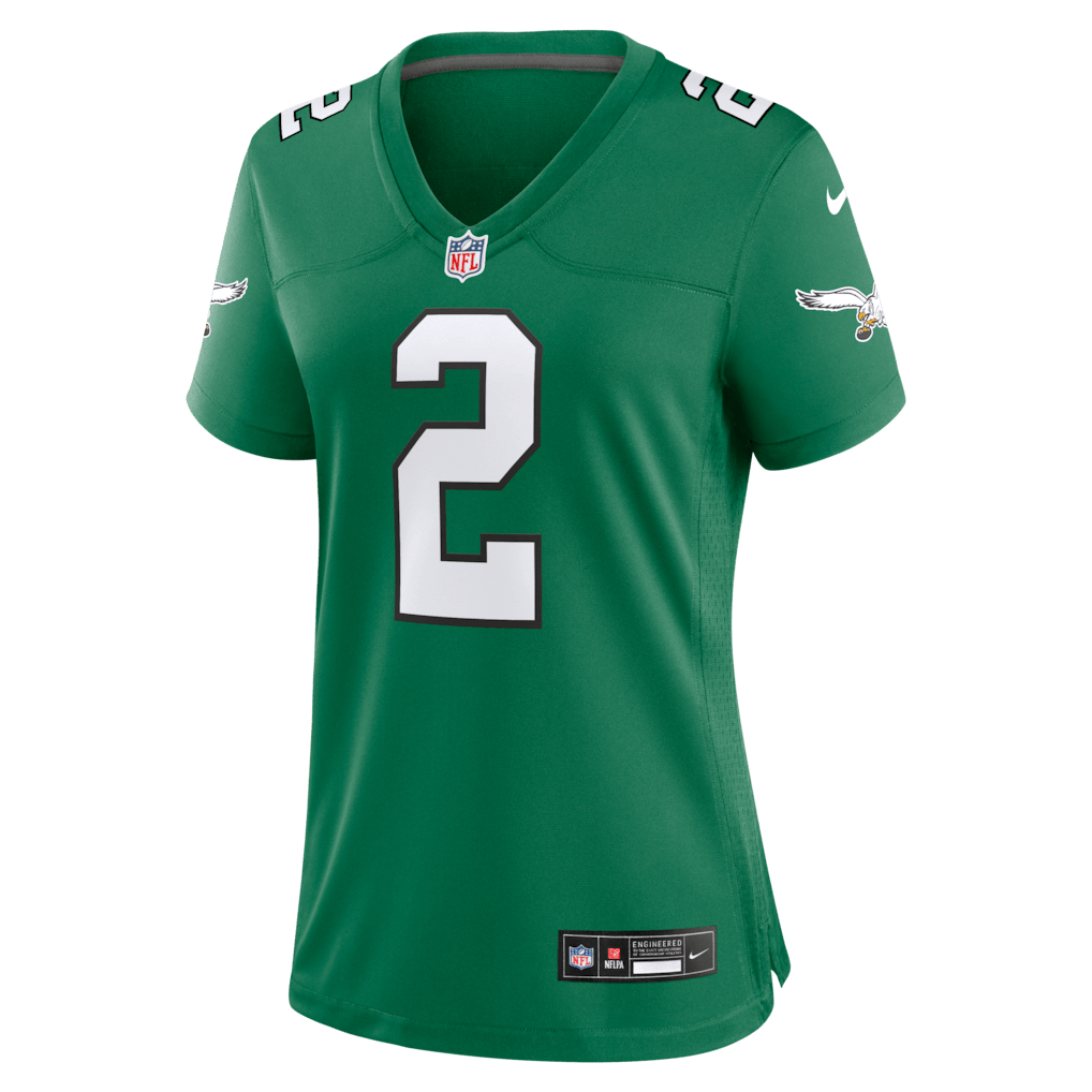 Tariq Woolen 2 Philadelphia Eagles Women's Alternate Game Jersey - Kelly Green