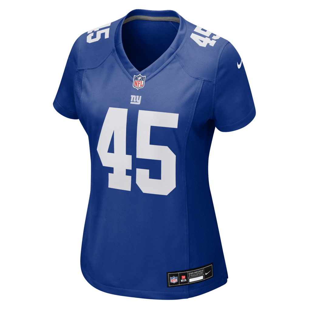 Patrick Ricard 45 New York Giants Women's Team Game Jersey - Royal