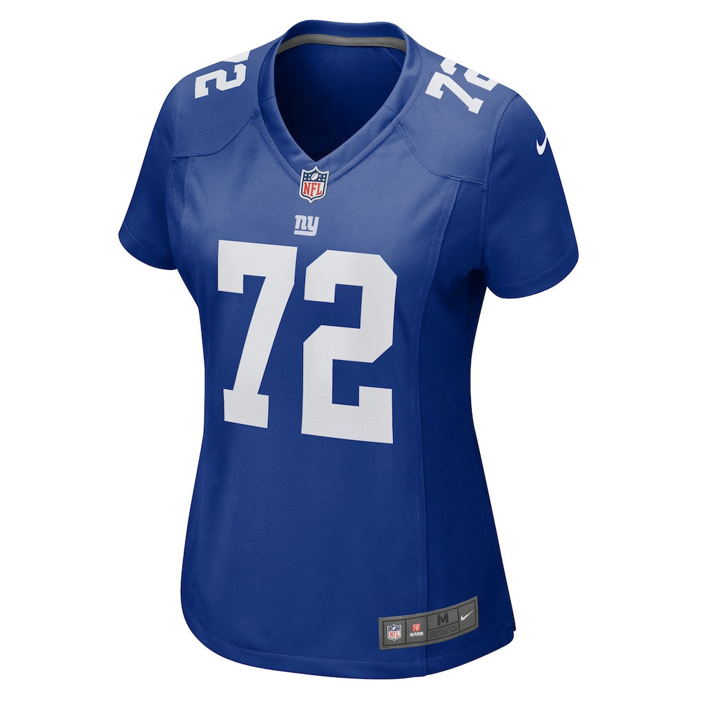 Jermaine Eluemunor 72 New York Giants Women's Team Game Jersey - Royal