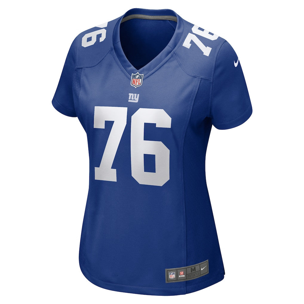 Jon Runyan 76 New York Giants Women's Game Jersey - Royal