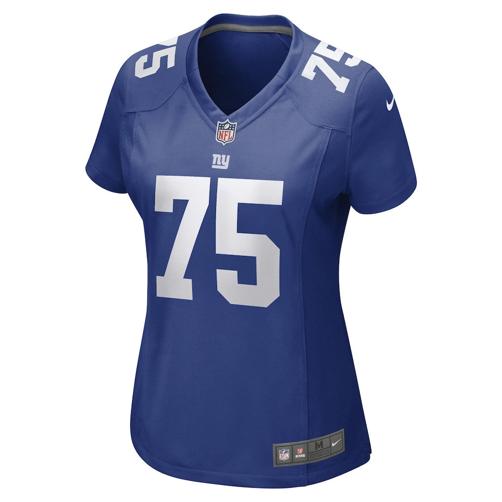 Joshua Ezeudu 75 New York Giants Women's Game Jersey - Royal