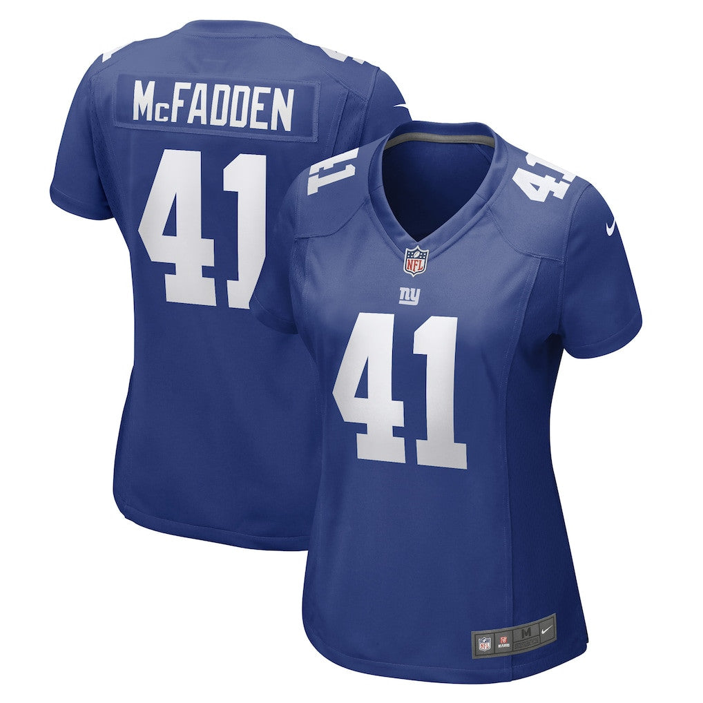 Micah McFadden 41 New York Giants Women's Game Jersey - Royal