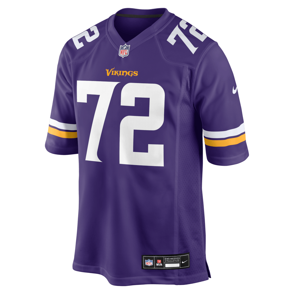 Ryan Van Demark 72 Minnesota Vikings Team Game Men Jersey - Purple