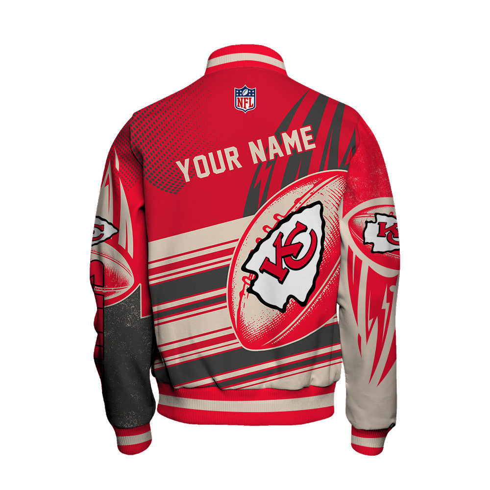Kansas City Chiefs - National Football League Customized AOP Varsity Jacket V10 - All-Over-Printed Jacket