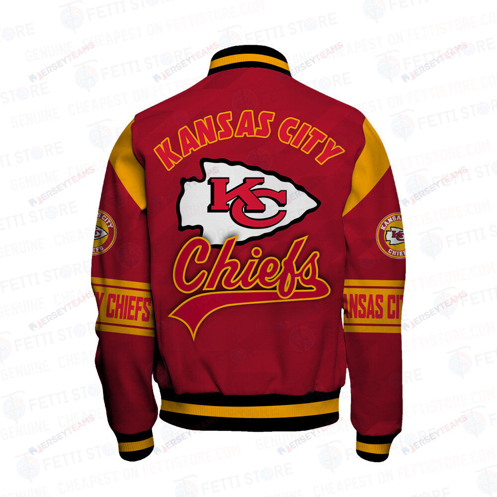 Kansas City Chiefs American Football League Pattern Varsity Jacket SH1 V2 - All-Over-Printed Jacket