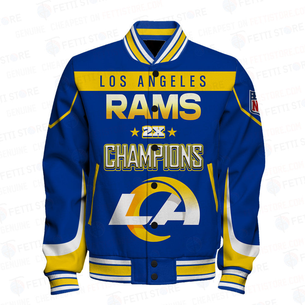 Los Angeles Rams 2X Super Bowl Champions Varsity Jacket - All-Over-Printed Jacket