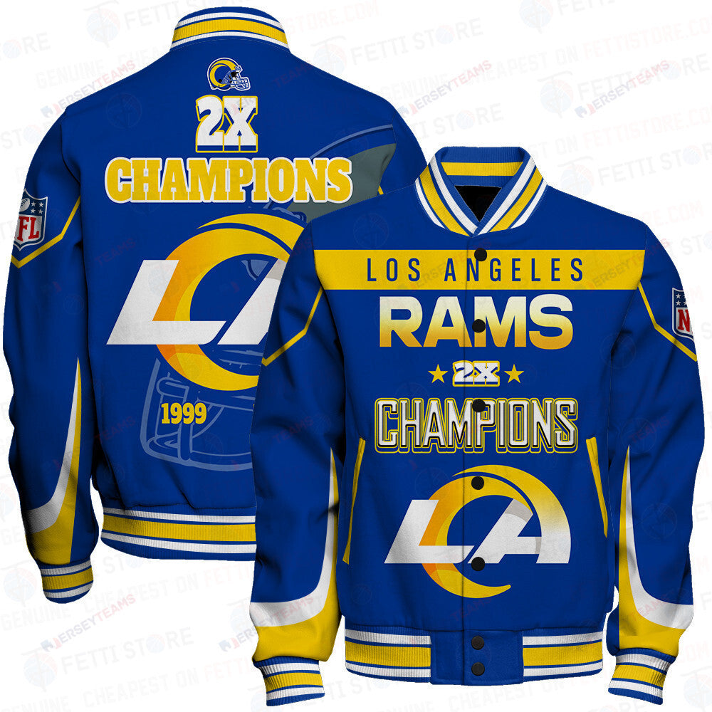 Los Angeles Rams 2X Super Bowl Champions Varsity Jacket - All-Over-Printed Jacket