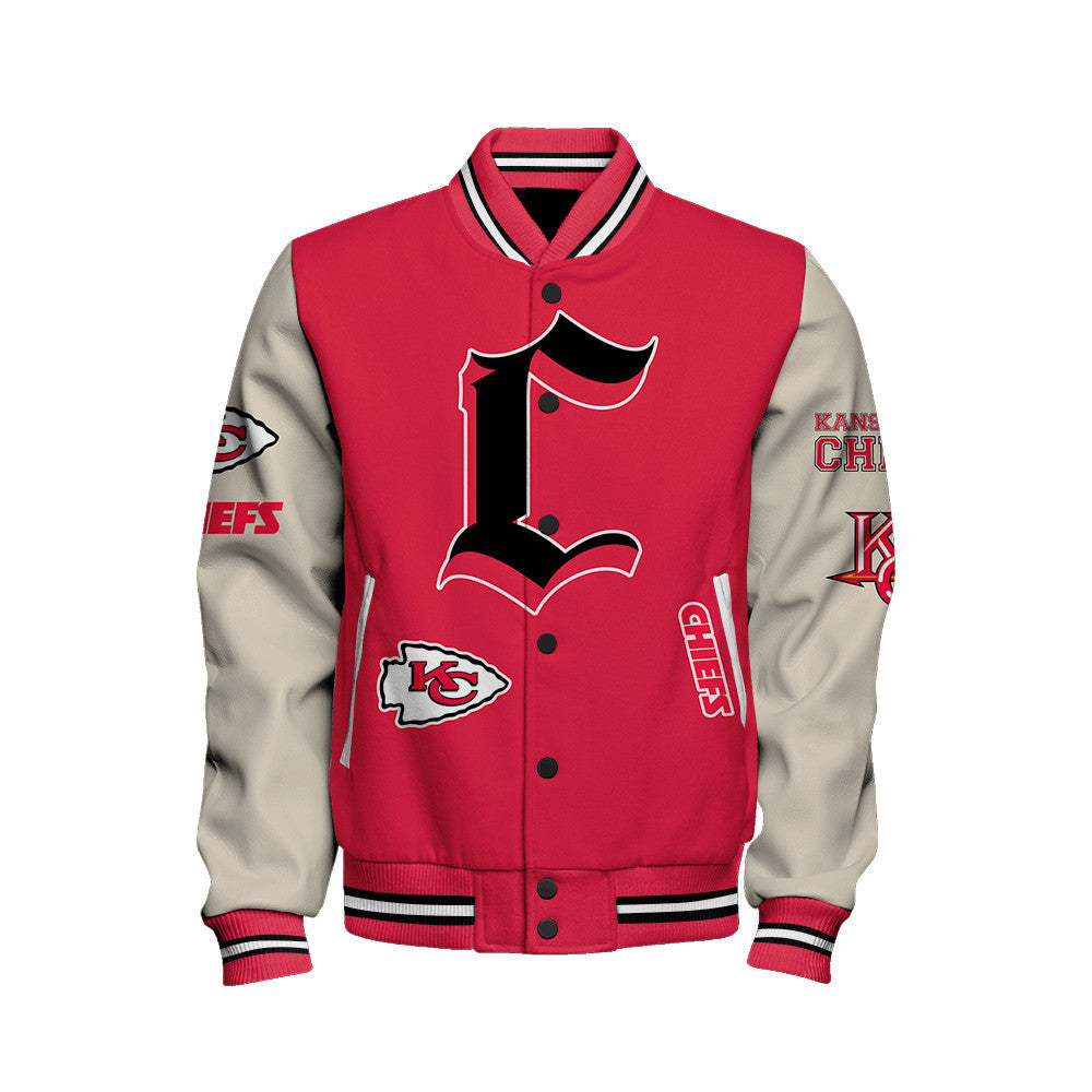 Kansas City Chiefs National Football League We Are Lions Varsity Jacket STM V4 - All-Over-Printed Jacket