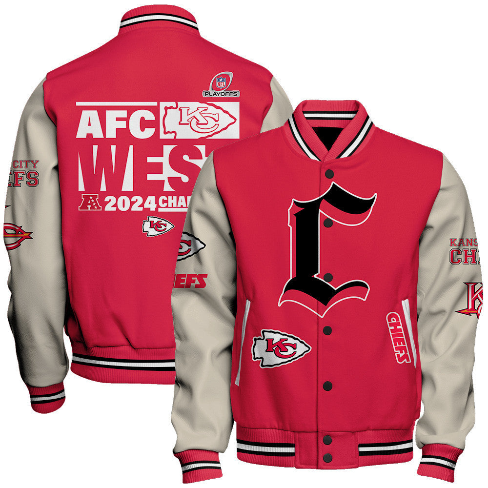 Kansas City Chiefs National Football League We Are Lions Varsity Jacket STM V4 - All-Over-Printed Jacket