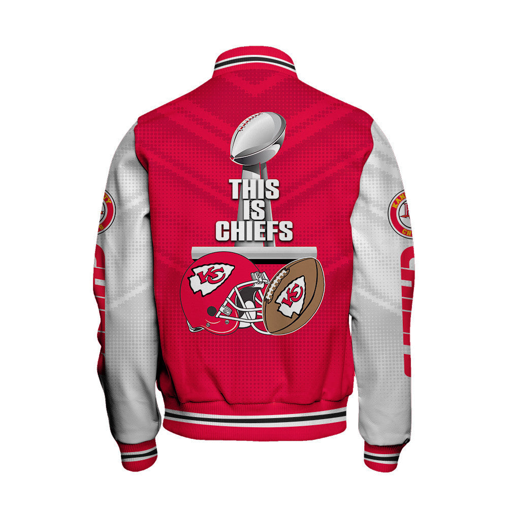 Kansas City Chiefs LVIII This Is Chiefs Varsity Jacket - All-Over-Printed Jacket