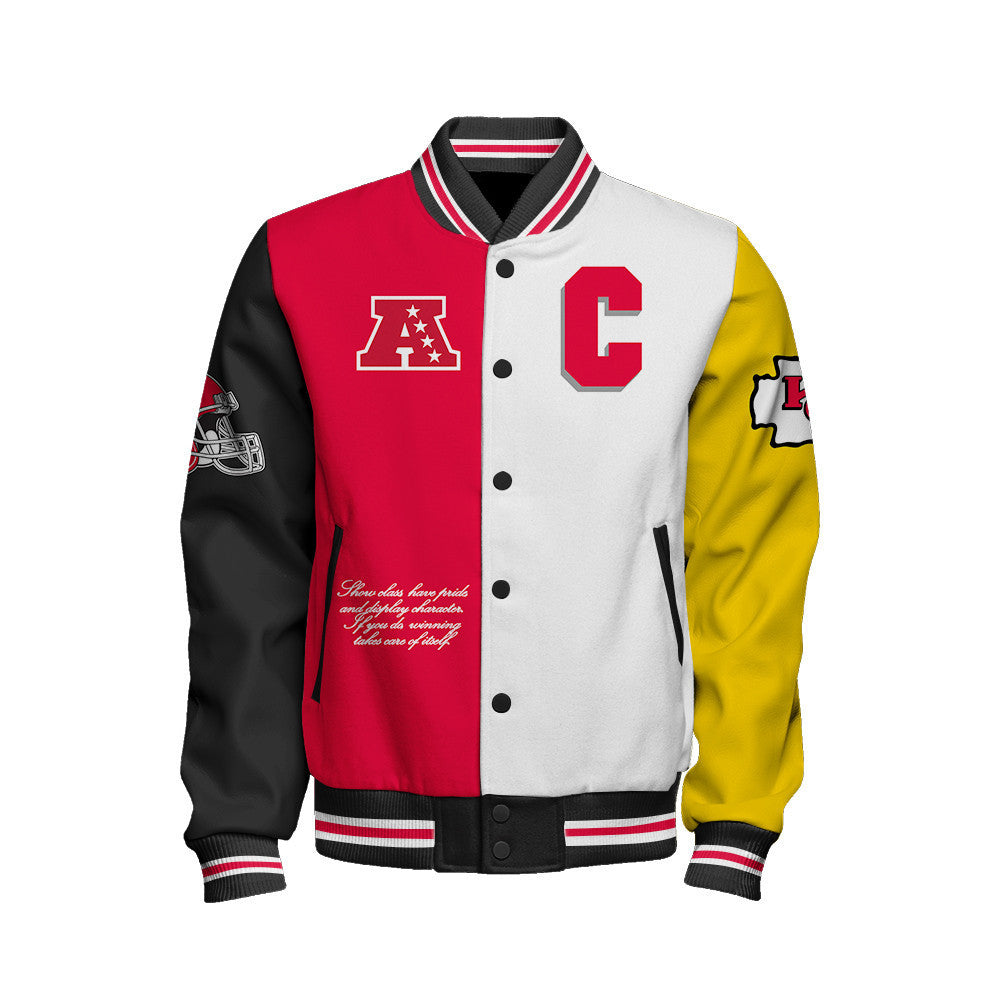 Kansas City Chiefs National Football League Varsity Jacket STM V7 - All-Over-Printed Jacket