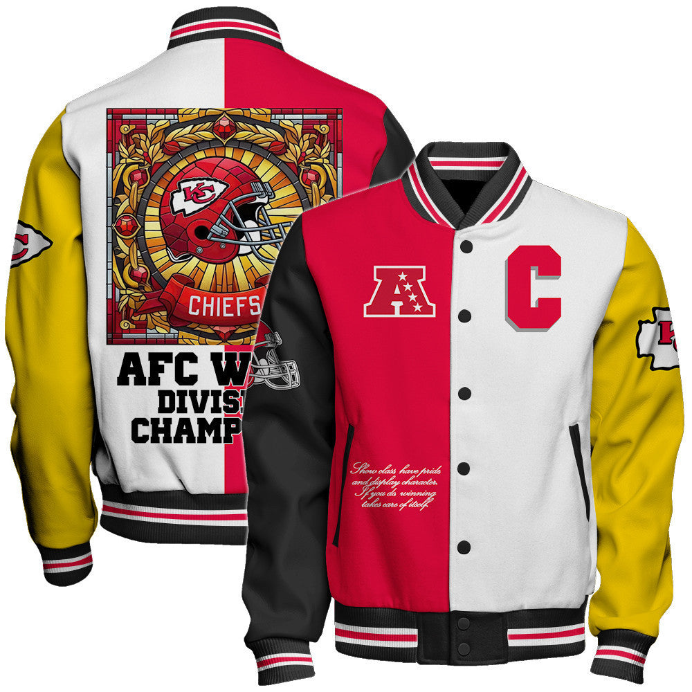 Kansas City Chiefs National Football League Varsity Jacket STM V7 - All-Over-Printed Jacket