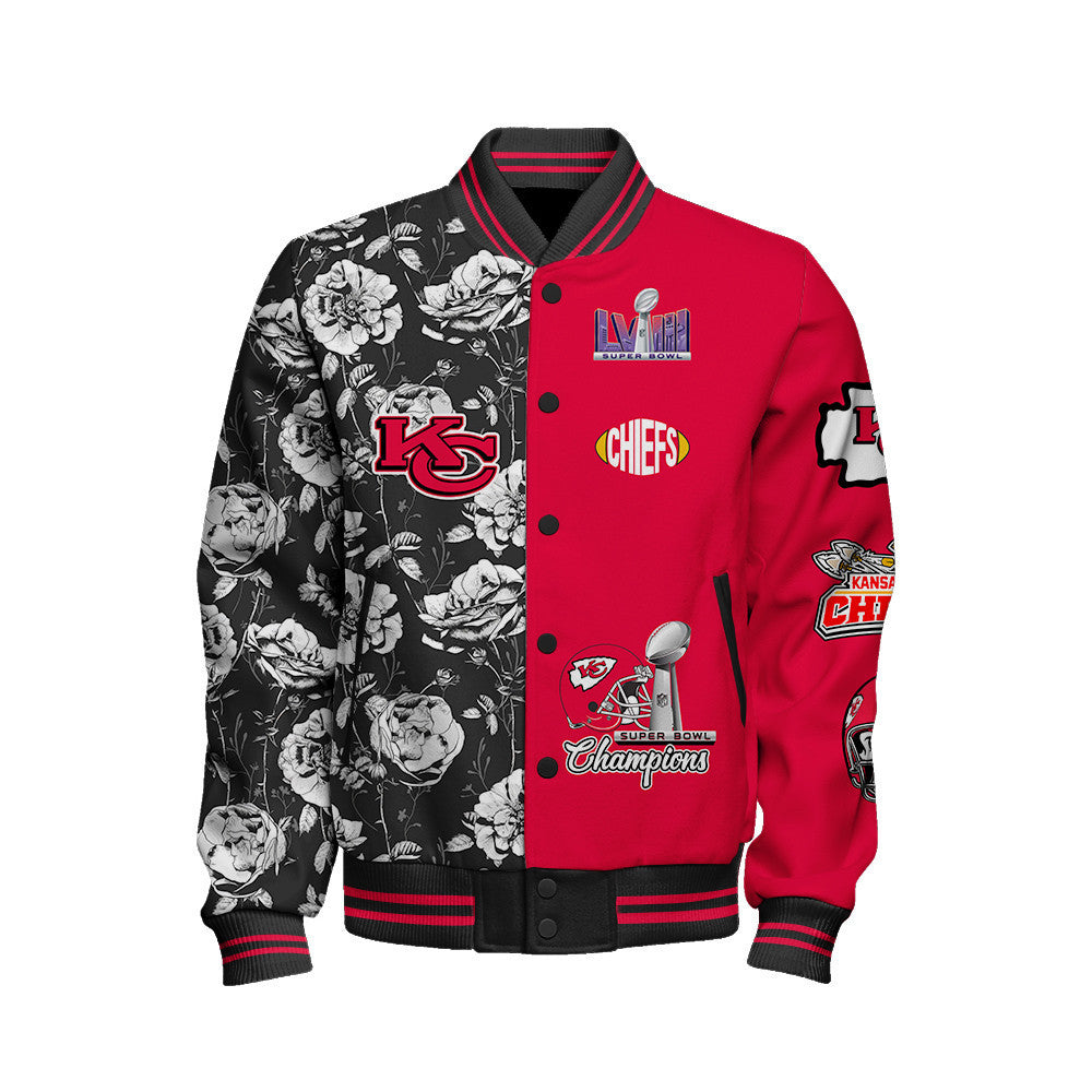 Kansas City Chiefs National Football League Varsity Jacket STM V6 - All-Over-Printed Jacket