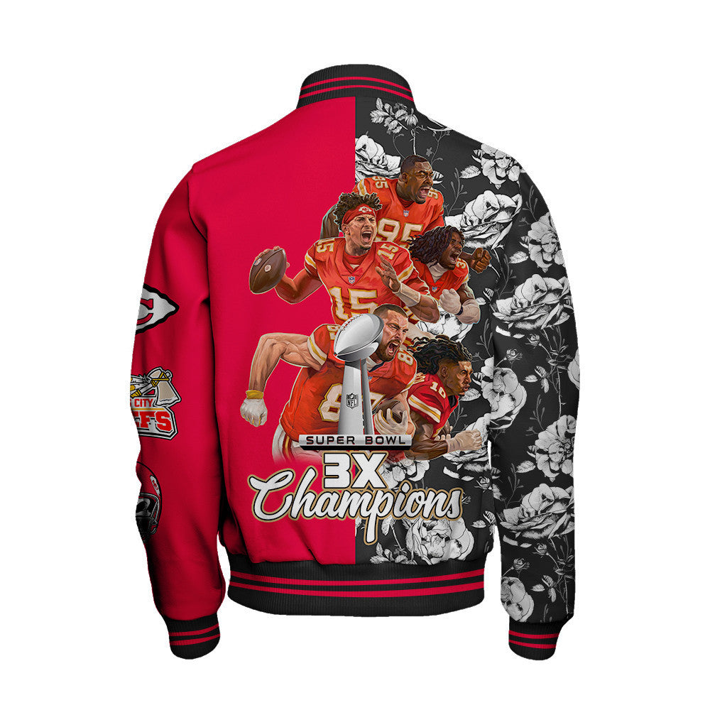 Kansas City Chiefs National Football League Varsity Jacket STM V6 - All-Over-Printed Jacket
