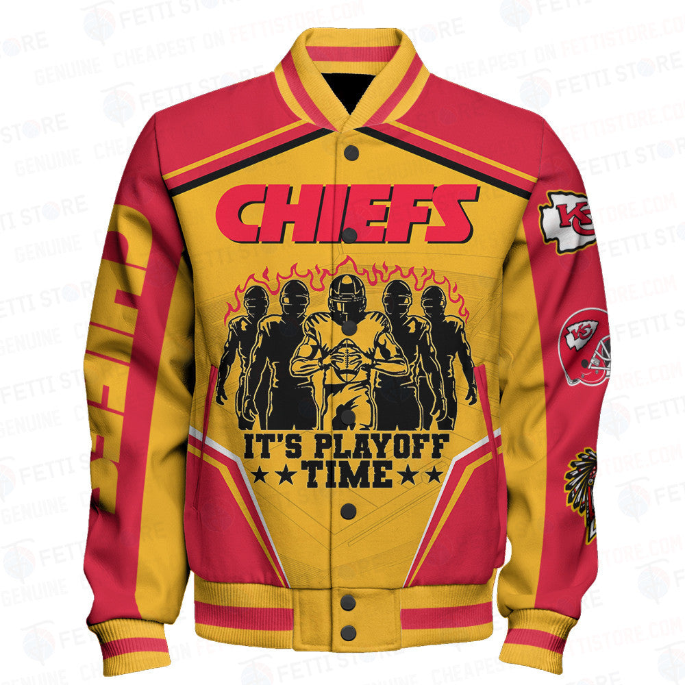 Kansas City Chiefs National Football League Varsity Jacket STM V6 - All-Over-Printed Jacket