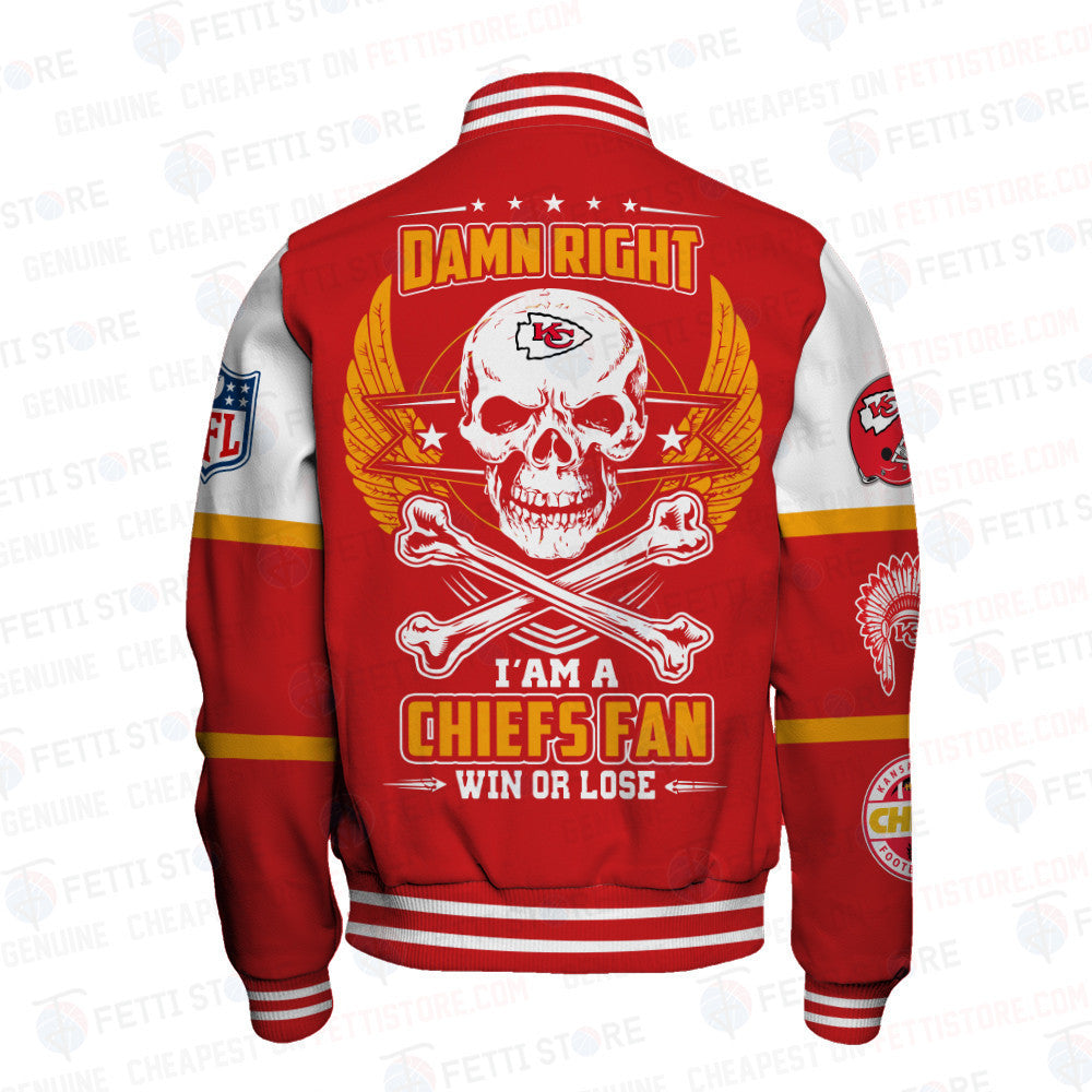 Kansas City Chiefs National Football League Varsity Jacket STM V4 - All-Over-Printed Jacket