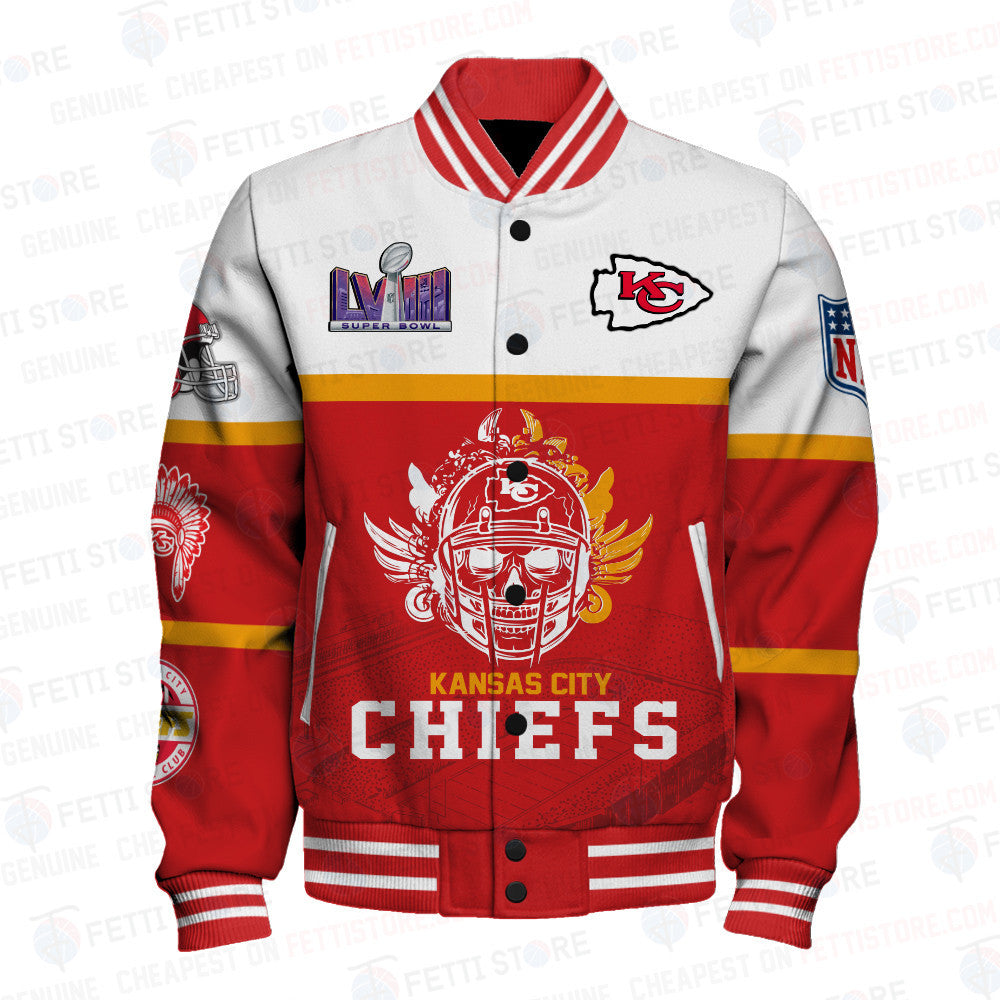 Kansas City Chiefs National Football League Varsity Jacket STM V4 - All-Over-Printed Jacket