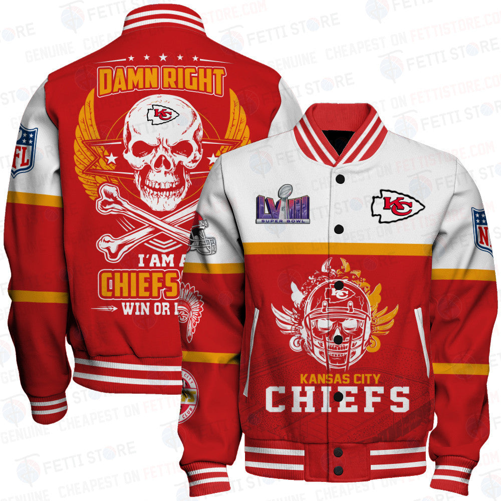 Kansas City Chiefs National Football League Varsity Jacket STM V4 - All-Over-Printed Jacket