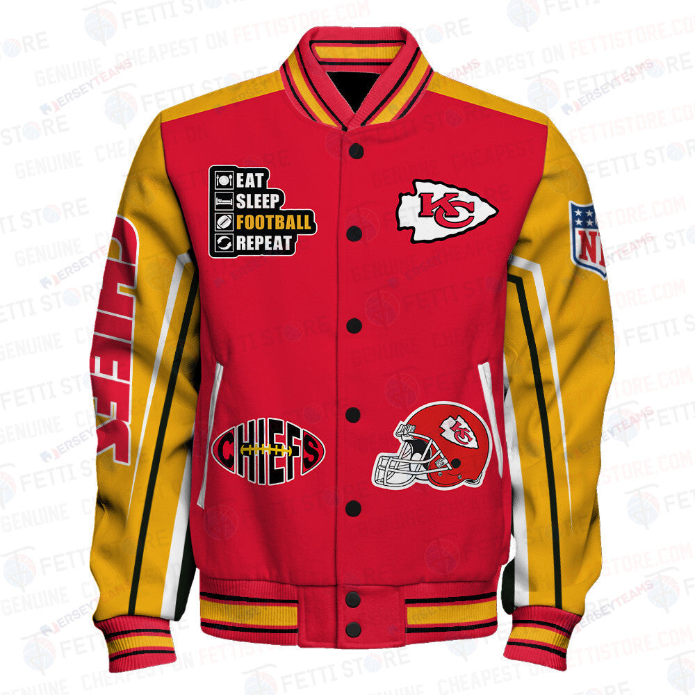 Kansas City Chiefs National Football League Varsity Jacket STM V4 - All-Over-Printed Jacket
