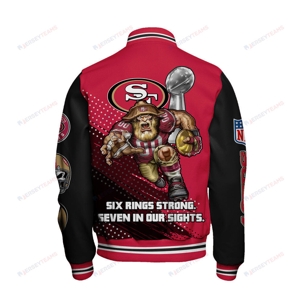 San Francisco 49ers National Football League Varsity Jacket STM V3 - All-Over-Printed Jacket